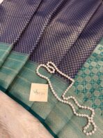 Lakshmi (Semi silk) - Royal blue