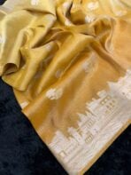 Kashi Vaibhavam (Banarasi soft silk) - Mustard - Image 2