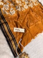 Kavyam (Mul Chanderi) - Mustard - Image 4