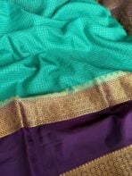 Rettapetta Heritage edition (Mysore silk) - Turquoise - Image 3