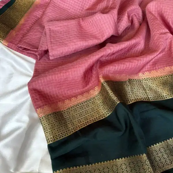 Rettapetta Heritage edition (Mysore silk) - Baby pink