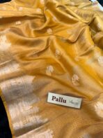 Kashi Vaibhavam (Banarasi soft silk) - Mustard - Image 6