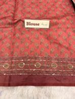 Sanata (Cotton Chanderi ) - Brown - Image 6