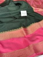 Rettapetta Heritage edition (Mysore silk) - Bottle green - Image 4