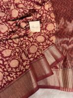 Kavyam (Mul Chanderi) - Brick red