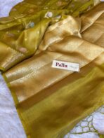 Mayura (Banaras silk) - Mustard yellow - Image 5