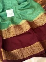 Rettapetta Heritage edition (Mysore silk) - Seafoam - Image 5