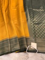 Lakshmi (Semi silk) - Mango yellow - Image 2