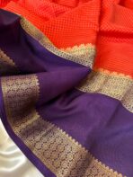 Rettapetta Heritage edition (Mysore silk) - Orange - Image 3