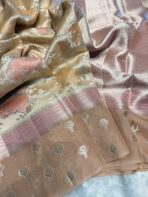 Meher (Banaras soft silk) - Amber rose