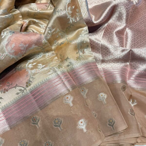Meher (Banaras soft silk) - Amber rose