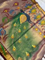 Hand-painted kasav tissue silk - SY110 - Image 3