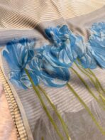 Hello Spring ( Muga cotton) - Baby blue - Image 3