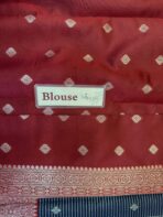 Sundhari (Semi silk) - Navy blue - Image 6