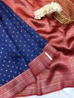 Sivakami (Semi silk) - Royal blue