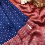 Sivakami (Semi silk) - Royal blue