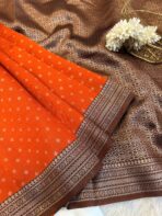 Sivakami (Semi silk) - Rust Orange