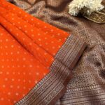 Sivakami (Semi silk) - Rust Orange
