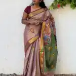Hand-painted kasav tissue silk - SY110