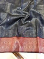 Sundhari (Semi silk) - Navy blue - Image 3