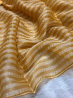 Sunlit stripes (Shimmer georgette) - Gold - Image 3