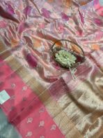 Meher (Banaras soft silk) - Candy pink - Image 4