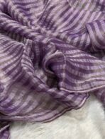 Sunlit stripes (Shimmer georgette) - Lilac