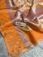 Meher (Banaras soft silk) - Marigold - Image 5