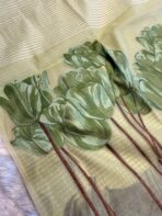 Hello Spring ( Muga cotton) - Pistachio green - Image 3