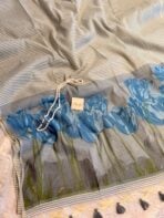 Hello Spring ( Muga cotton) - Baby blue
