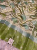 Meher (Banaras soft silk) - Pistachio green - Image 3