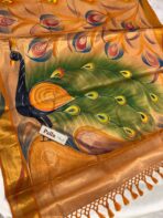Hand-painted kasav tissue silk - SY108 - Image 3
