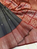 Sundhari (Semi silk) - Navy blue - Image 2