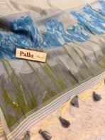 Hello Spring ( Muga cotton) - Baby blue - Image 4