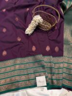 Kamakshi (Soft silk) - Plum purple - Image 3