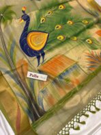 Hand-painted kasav tissue silk - SY106 - Image 3