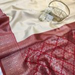 Sundhari (Semi silk) - Ivory