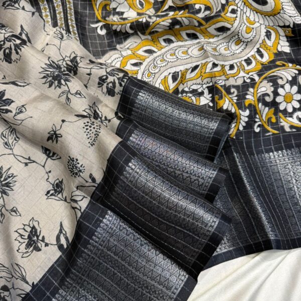 Smrithi (Dola silk) - Grey Black