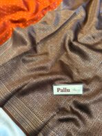 Sivakami (Semi silk) - Rust Orange - Image 5