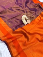 Lakshmi (Semi silk) - Violet