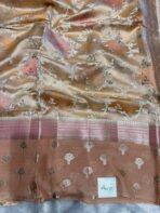 Meher (Banaras soft silk) - Amber rose - Image 3