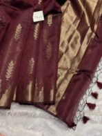 Athmika (Raw tissue silk) - Kaapi brown