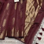 Athmika (Raw tissue silk) - Kaapi brown