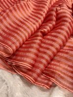 Sunlit stripes (Shimmer georgette) - Dusty rose - Image 5