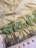 Hello Spring ( Muga cotton) - Pistachio green