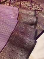 Sundhari (Semi silk) - Lavender - Image 3