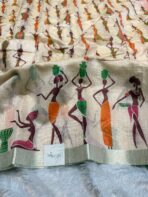 Warli whisperers (Cotton) - Orange - Image 2