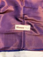 Banarasi soft silk in Purple - Image 3