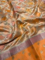Meher (Banaras soft silk) - Marigold - Image 3