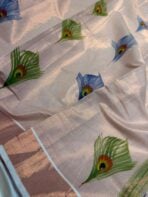 Hand-painted kasav tissue silk - SY103 - Image 3